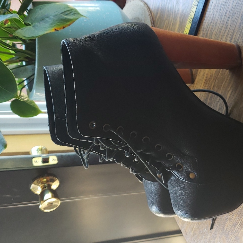 Jeffrey Campbell Lita lace up platform boots